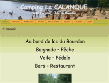 Tablet Screenshot of camping-lacalanque.fr